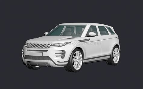 2019款路虎极光evoque汽车3d模型maxfbx格式汽车模型下载 摩尔网cgmol