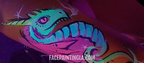 blacklight face paint glow   dark uv facepaint  bodypaint