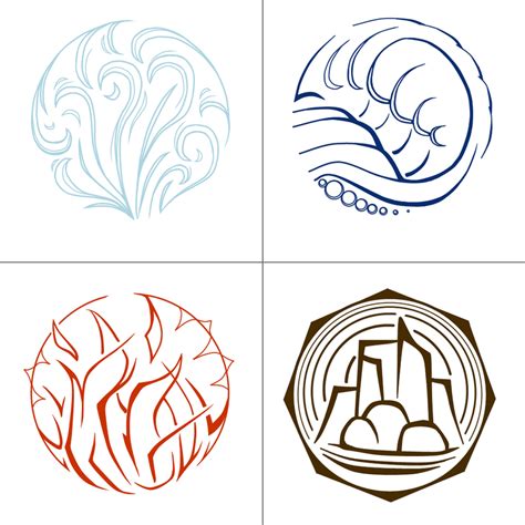 Elemental Symbols by KuroiTsukyo on DeviantArt