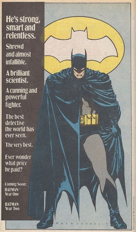 DC comics in the 1980s, Batman Year One Batman Year One is the best...