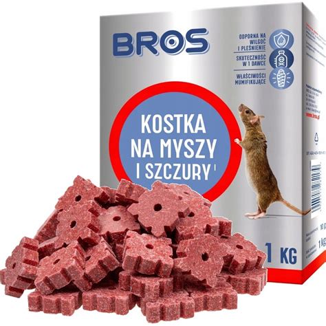 Trutka Na Myszy I Szczury KOSTKA 1kg BROS 53 Cena Opinie