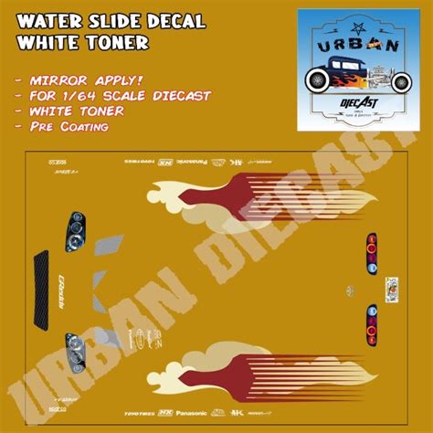 Hot Wheels Decal White Toner Supra Fnf Slapjack Shopee Malaysia