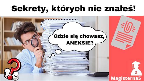 Aneks W Pracy Dyplomowej Wszystko Co Musisz Wiedzie Youtube