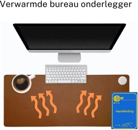 Qvs Int Verwarmde Bureau Onderlegger Muismat Infrarood Verwarmer