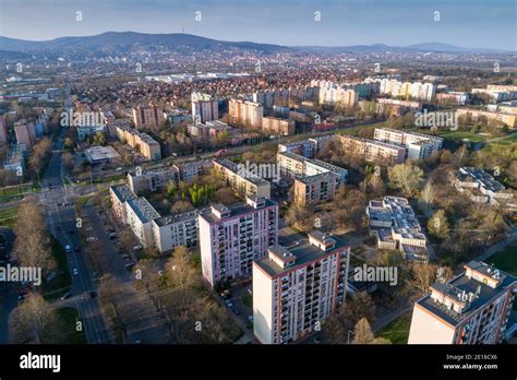 Block Houses In Pecs Hungary Stock Photo Alamy