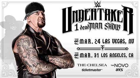 Undertaker on Twitter: "Two new shows just announced! Help me celebrate ...