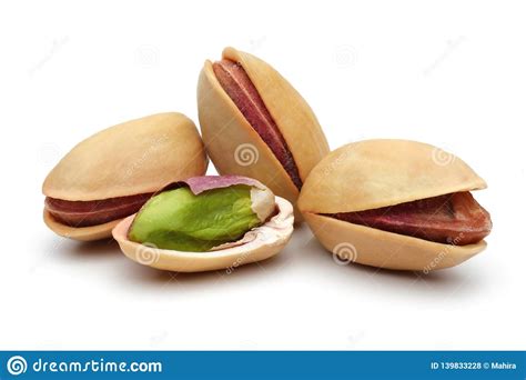 Fresh Pistachio Nuts Isolated On White Stock Photo Image Of Core