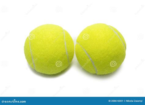 Tennis Balls Isolated On White Background Stock Image Image Of White