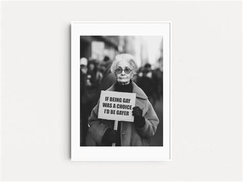 If Being Gay Was A Choice I D Be Gayer Gay Pride Poster Lesbian Pride Wall Art Minimal Poster