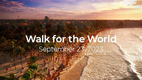 Walk For The World September Youtube