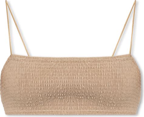 Totême Bikini Top Beige ShopStyle Two Piece Swimsuits