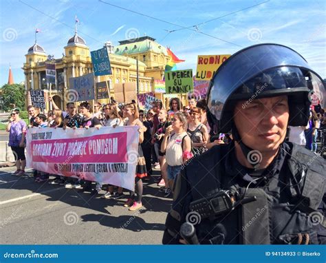 Gay Pride Parade In Zagreb Croatia Editorial Stock Photo Image Of Choice Public