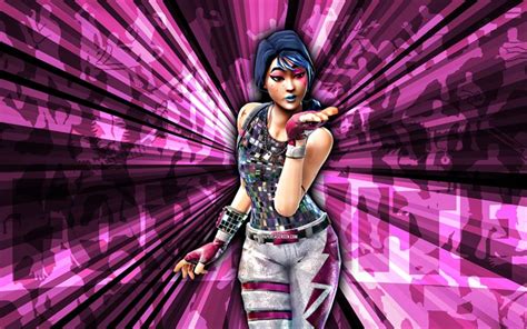 Descargar 4k Sparkle Specialist Fortnite Fondo De Rayos Púrpura