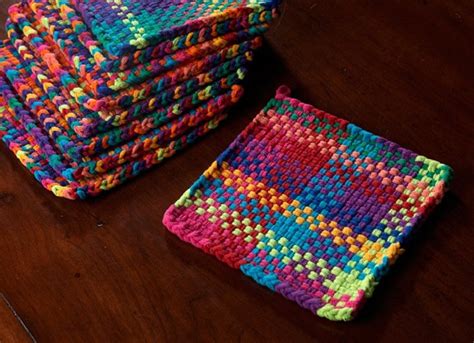 Feista Pot Holder Hot Pad Kitchen Ware Handcrafted Etsy