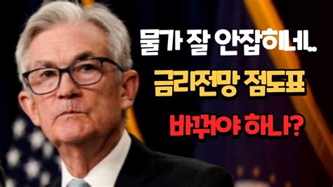 일슈분석 Fomc 점도표 수정 물가안정 확인까지는 숨고르기 Youtube