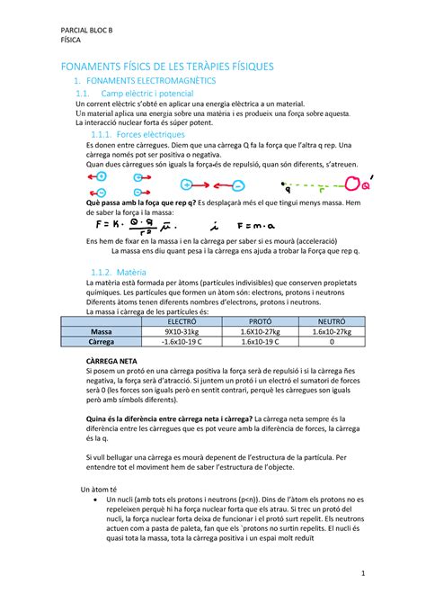 Parcial F Sica F Sica Fonaments F Sics De Les Ter Pies