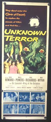 original insert  poster  unknown terror  ebay