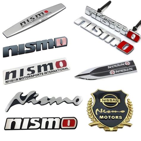 Night Knight 2pcs Nismo Gtr Metal Car Side Sticker Auto Rear Emblem Badge Decal For Nissan