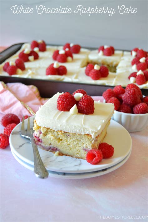 White Chocolate Raspberry Cake