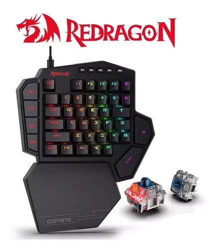 Teclado Mecanico Gamer Redragon Diti K Rgb Una Mano