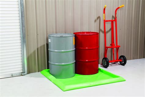 Berm Containment 4 Drum Portable (#GPAL4) | Greer Spill Control, Inc