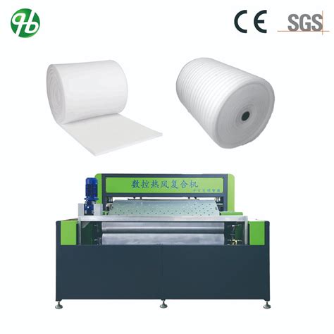 Expanded Polyethylene Epe Foam Roll To Roll Hot Air Thickening Machine Xlpe Foam Laminating