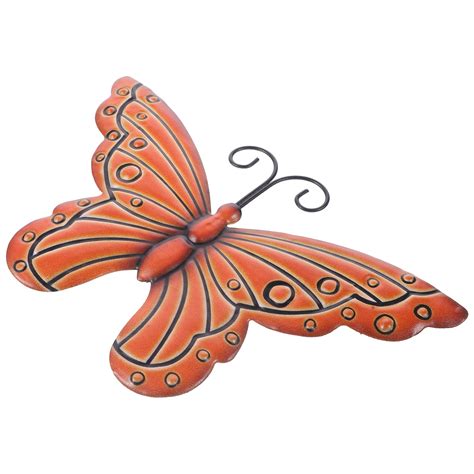 Outdoor Decor Home Decorations Wrought Iron Butterfly Wall Hanging