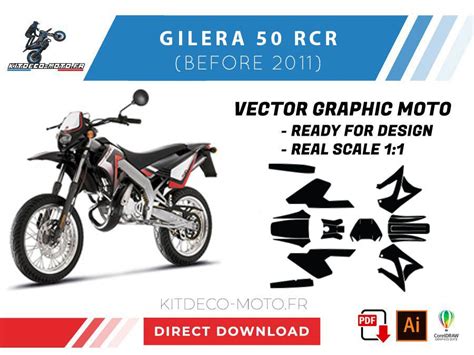 Template Gilera Rcr Before Vector Boutique Kit D Co Moto