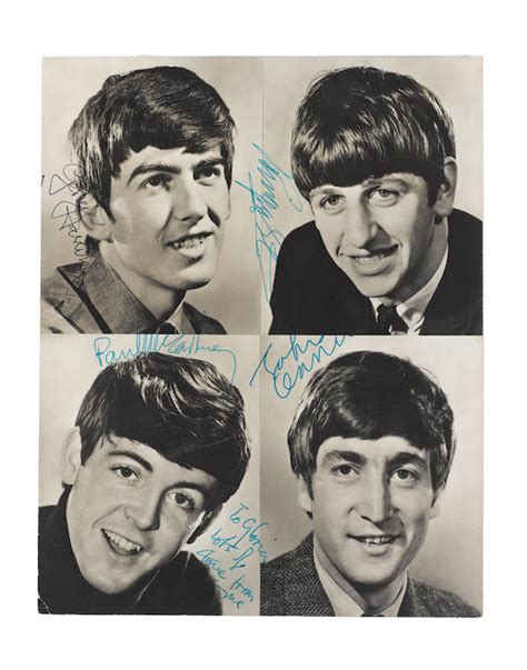 Bonhams The Beatles An Autographed Publicity Photograph