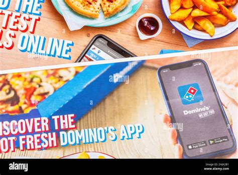 Uk Dominos Pizza Direct Marketing Leaflet From Mailbox Drop And