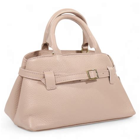 Passaggio Leather Tote Τσαντάκι Ιταλίας Από Γνήσιο Δέρμα Italy Nude Passaggio Leather