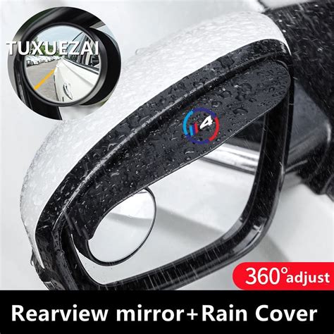 For BMW 4 Series Car Rear View Mirror Sticker Rain Eyebrow Weatherstrip