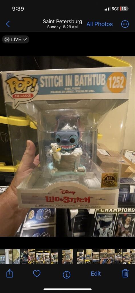 Funko Pop Deluxe Disney Stitch In Bathtub Hot Topic Exclusive 1252 889698688864 EBay