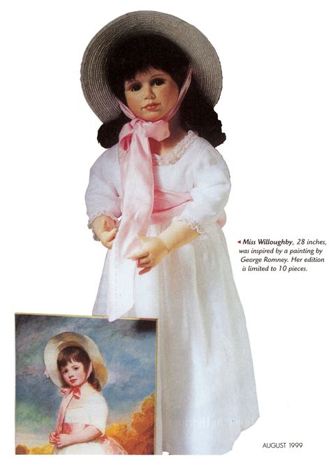 Miss Willoughby, 28 inch, doll inspired by a painting by George Romney