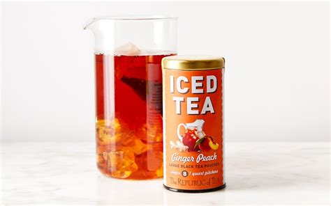 Ginger Peach Iced Tea | 8 count | The Republic of Tea | Good Eggs