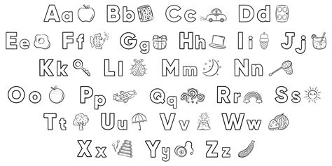 Desenhos Letras Do Alfabeto - Desenhos de Letras do Alfabeto para Imprimir e Colorir