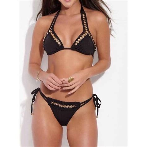 Beach Bunny Swim Brand New Beach Bunny Got Me In Chains Small Skimpy Tie Side Bikini Set