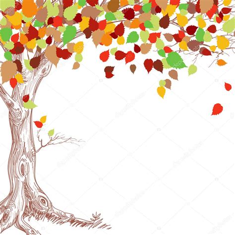 Autumn tree background Stock Vector by ©Danussa 6495892