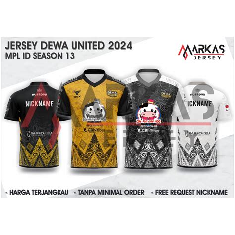 Jual JERSEY BAJU KAOS DEWA UNITED ESPORTS TERBARU 2024 MPL ID S13