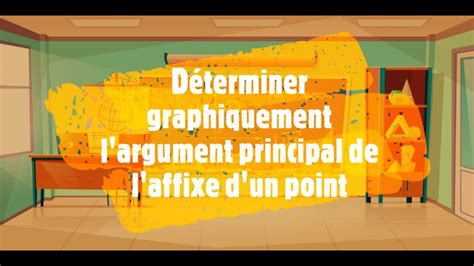 Déterminer graphiquement l argument principal de l affixe d un point