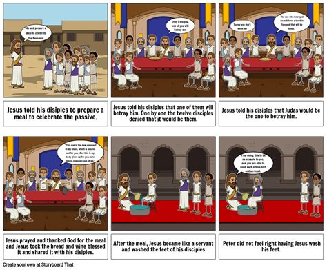 Last Supper Storyboard By Emilypool2006