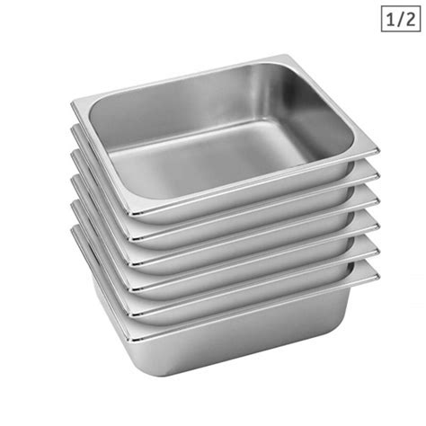 X Gastronorm Gn Pan Full Size Gn Pan Mm Deep Stainless Steel