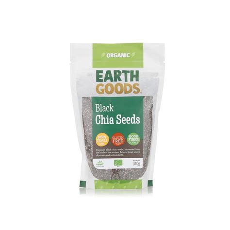 Earth Goods Organic Black Chia Seeds G Spinneys Uae