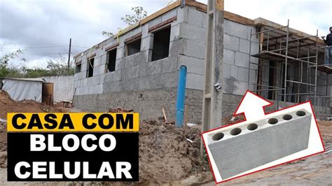 Casa em construção os blocos de concreto celular Concreto