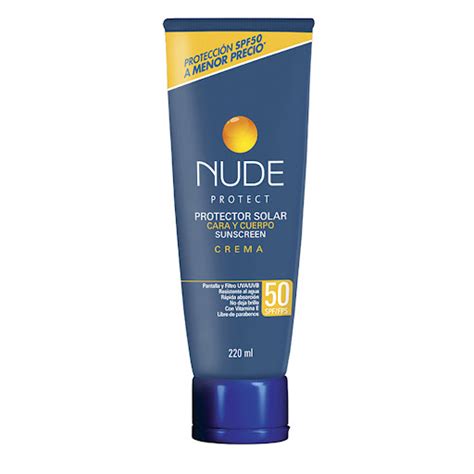 Protector Solar Nude SPF Cara Y Cuerpo X Ml