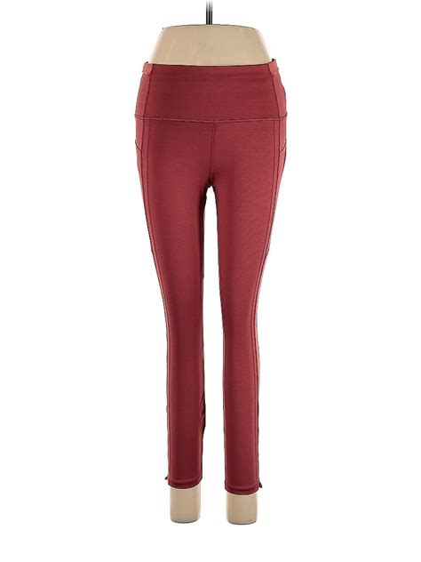 Athleta Maroon Burgundy Leggings Size M 54 Off ThredUp