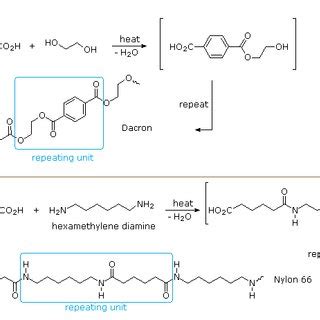 1: Two examples of synthetic condensation polymers. | Download ...