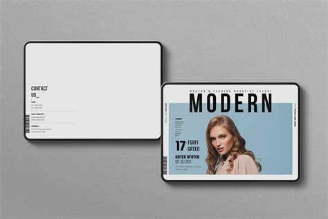 Modern Digital Magazine Design Layout Landscape - Design Cuts