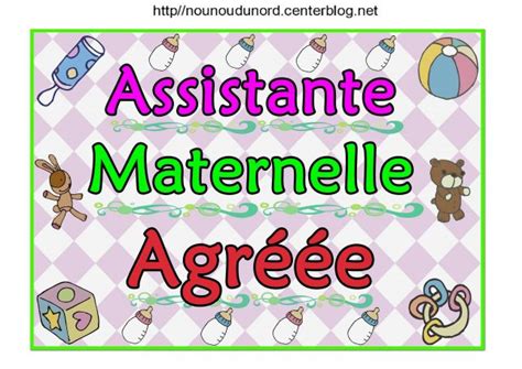 Assistante Maternelle Affiche Plaque