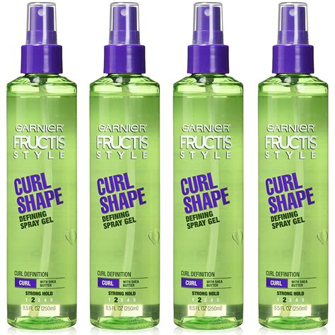 Pack Of 4 Garnier Fructis Style Curl Shaping Spray Gel Curl Defining